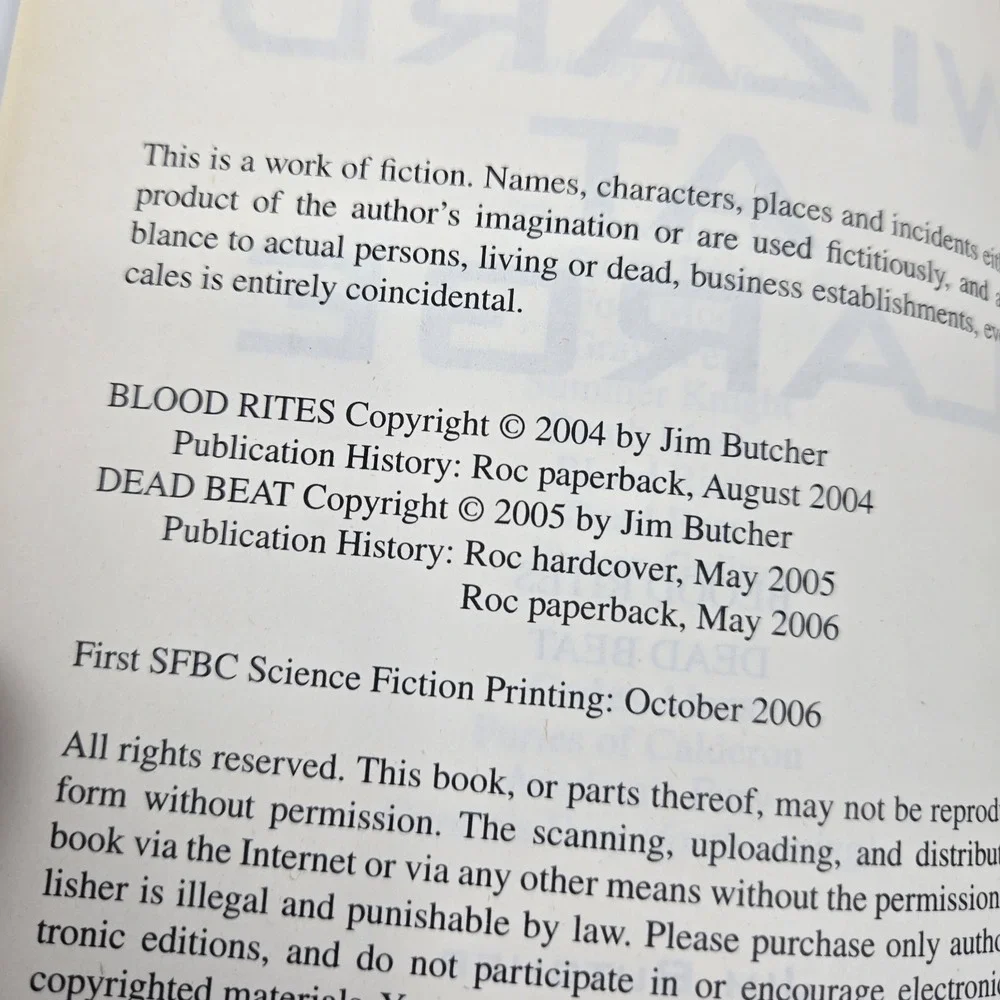 Jim Butcher Dresden Files SFBC Hardcover Omnibus Lot (3 Books) VERY GOOD COND